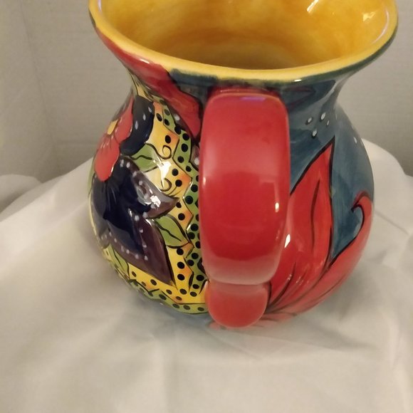 CARICA HAND PAINTED & HAND CRAFTED PITCHER - Picture 5 of 12